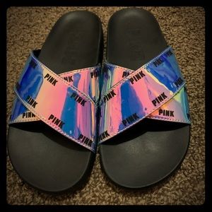 VS Pink! Metallic Slides